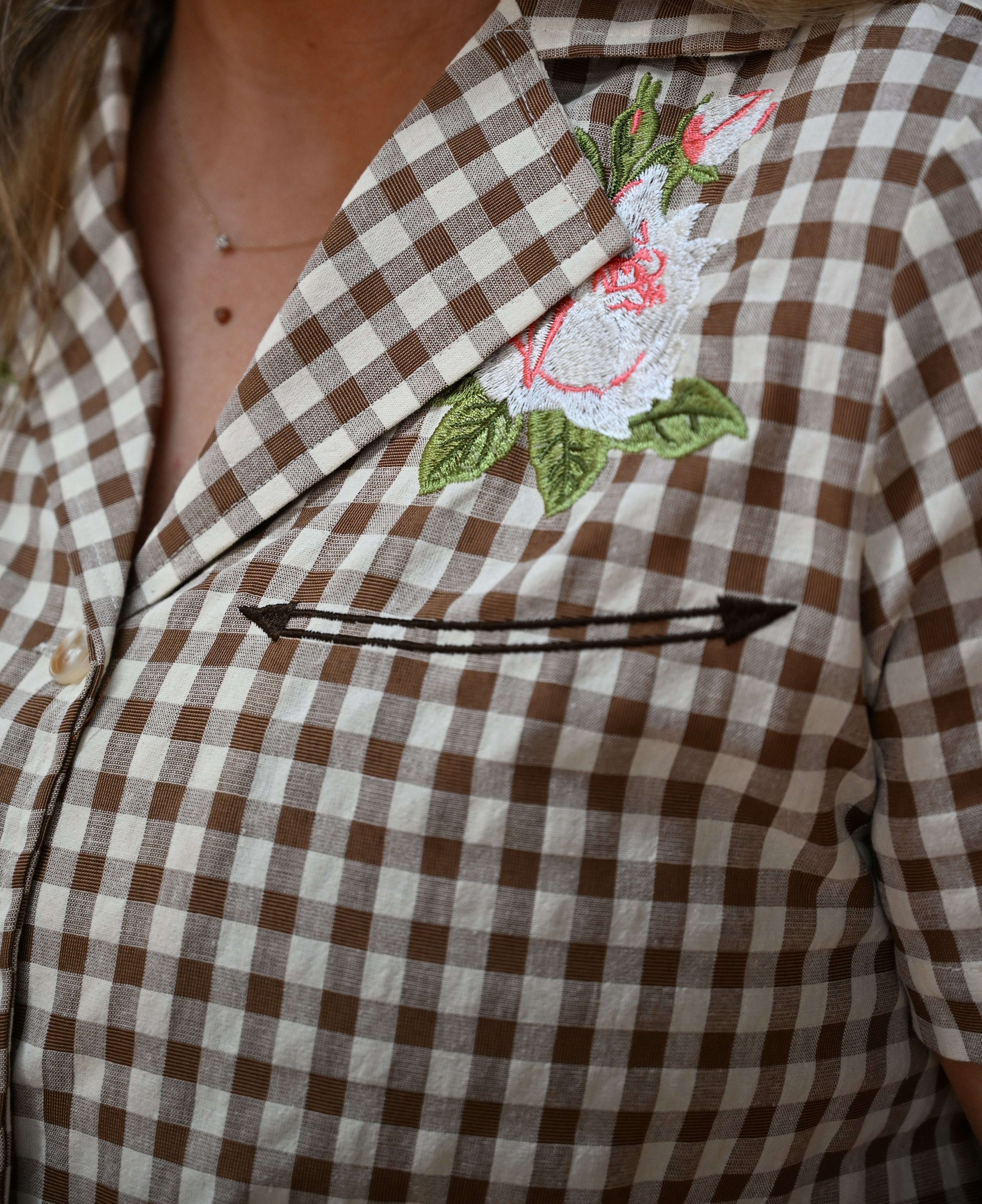 Western Gingham Blouse